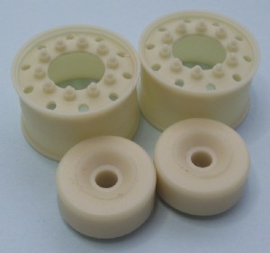 KFS 1/24 卡車用 轉向輪組 385超級寬胎用 輪